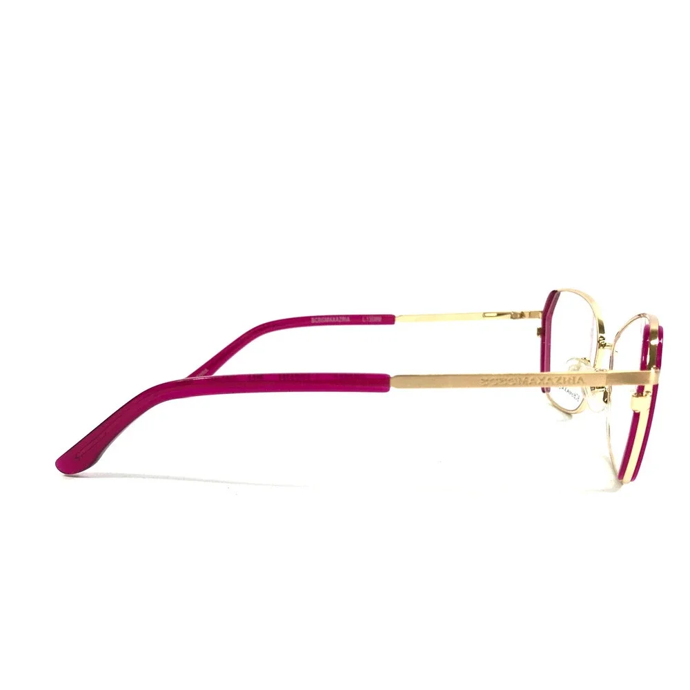 BCBGMAXAZRIA Eyeglasses Frames VALINA PINK Gold Butterfly Full Rim 53-15-135